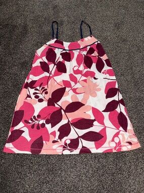 Y2K American Eagle Floral Babydoll Cami Tank Top Pink Small